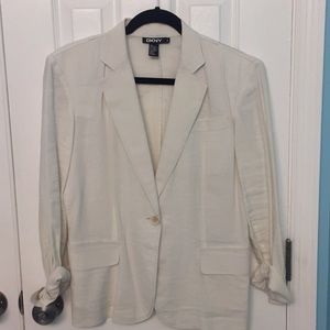 DKNY Linen Blazer